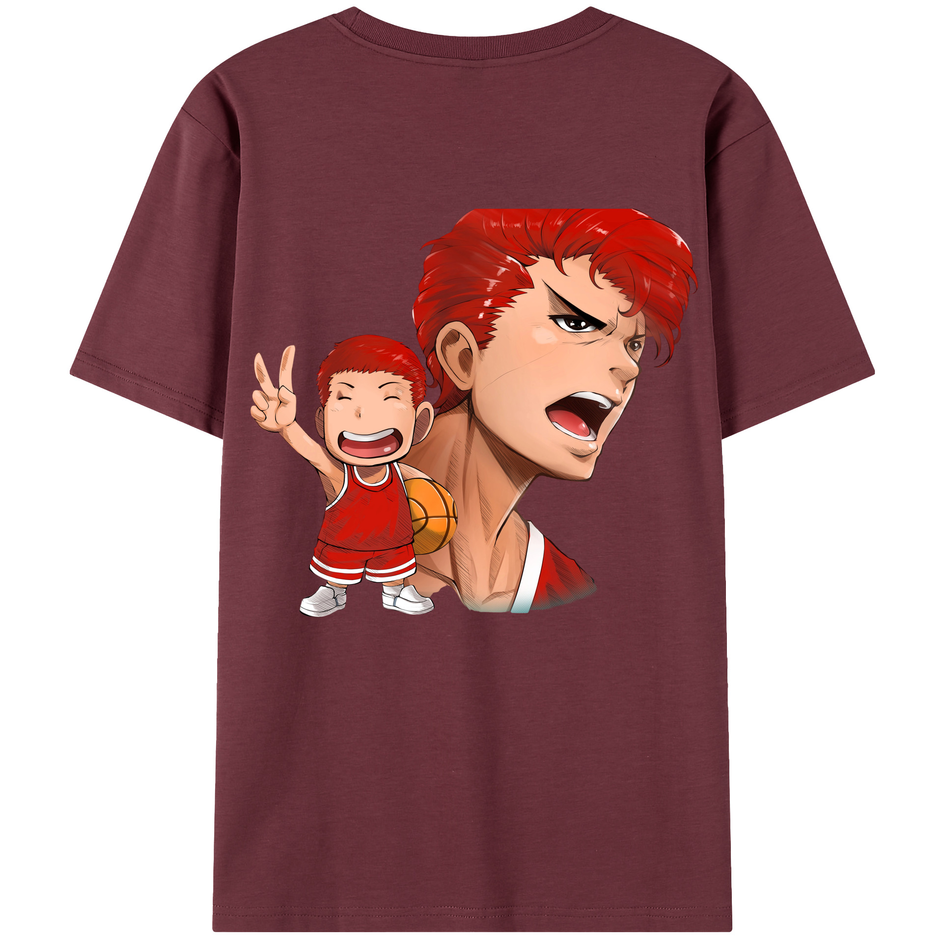 SLAM DUNK／スラムダンク 綿100％半袖Tシャツ（背面プリント）
